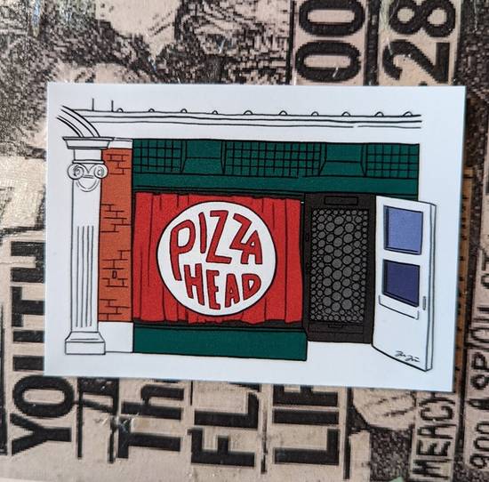 Order Pizza Head Storefront Sticker food online from Pizza Head store, St Louis on bringmethat.com