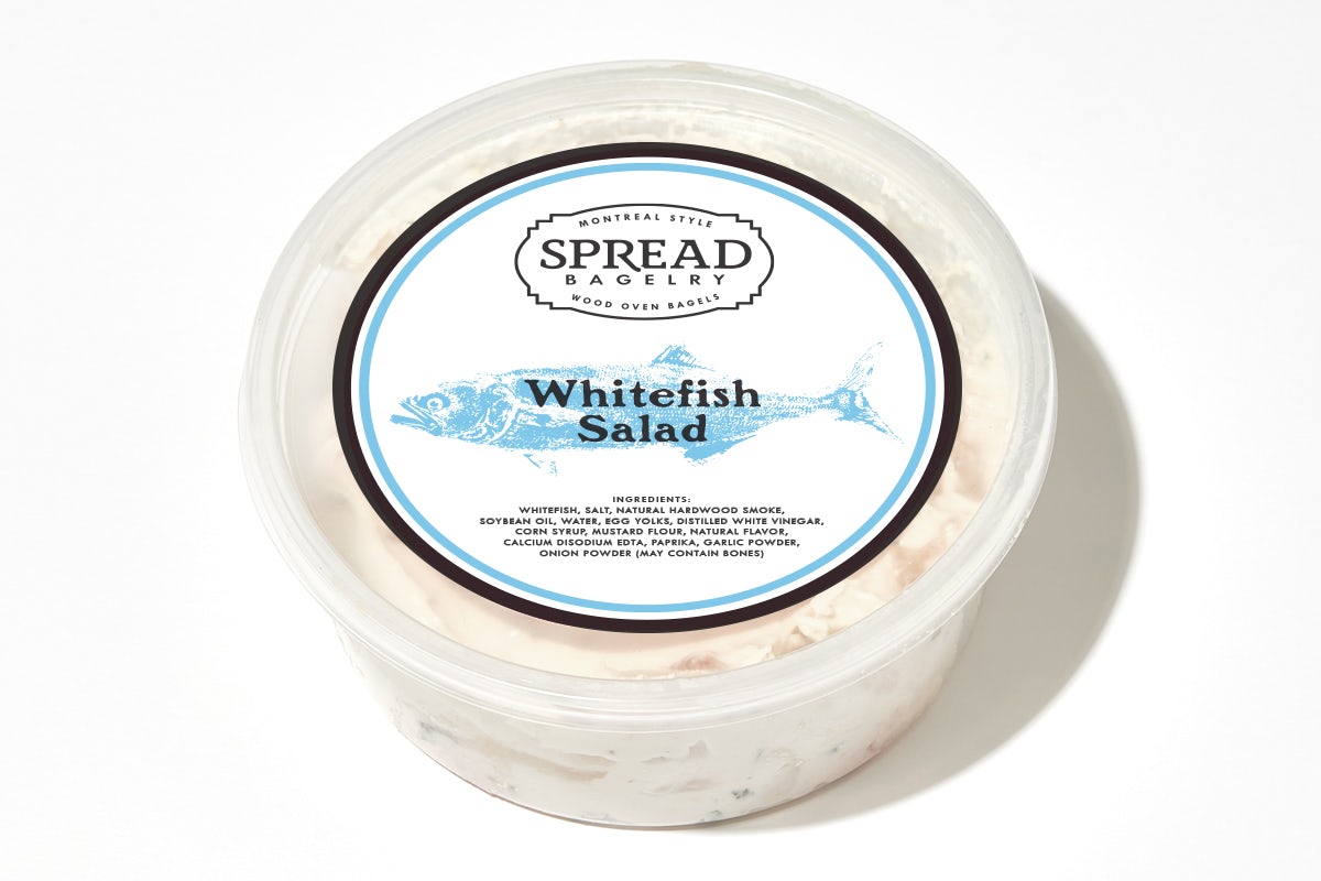 Order Package Whitefish Salad food online from Spread Bagelry store, Wayne on bringmethat.com