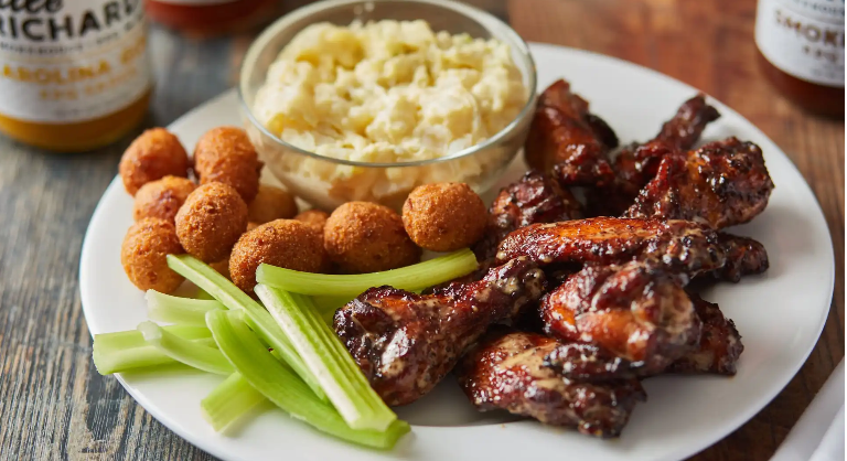 Order LRB's Signature Smoked Wings food online from Little Richard Bar-N-Que store, Winston-Salem on bringmethat.com