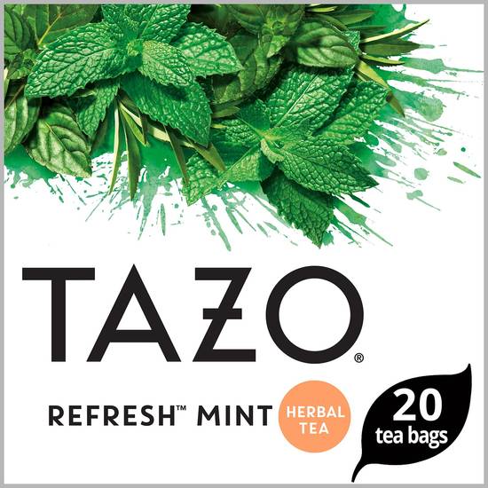 Order Tazo Herbal Caffeine-Free Refresh Mint Tea Bags For a Refreshing Beverage, 20 Tea Bags food online from Cvs store, TRAVERSE CITY on bringmethat.com