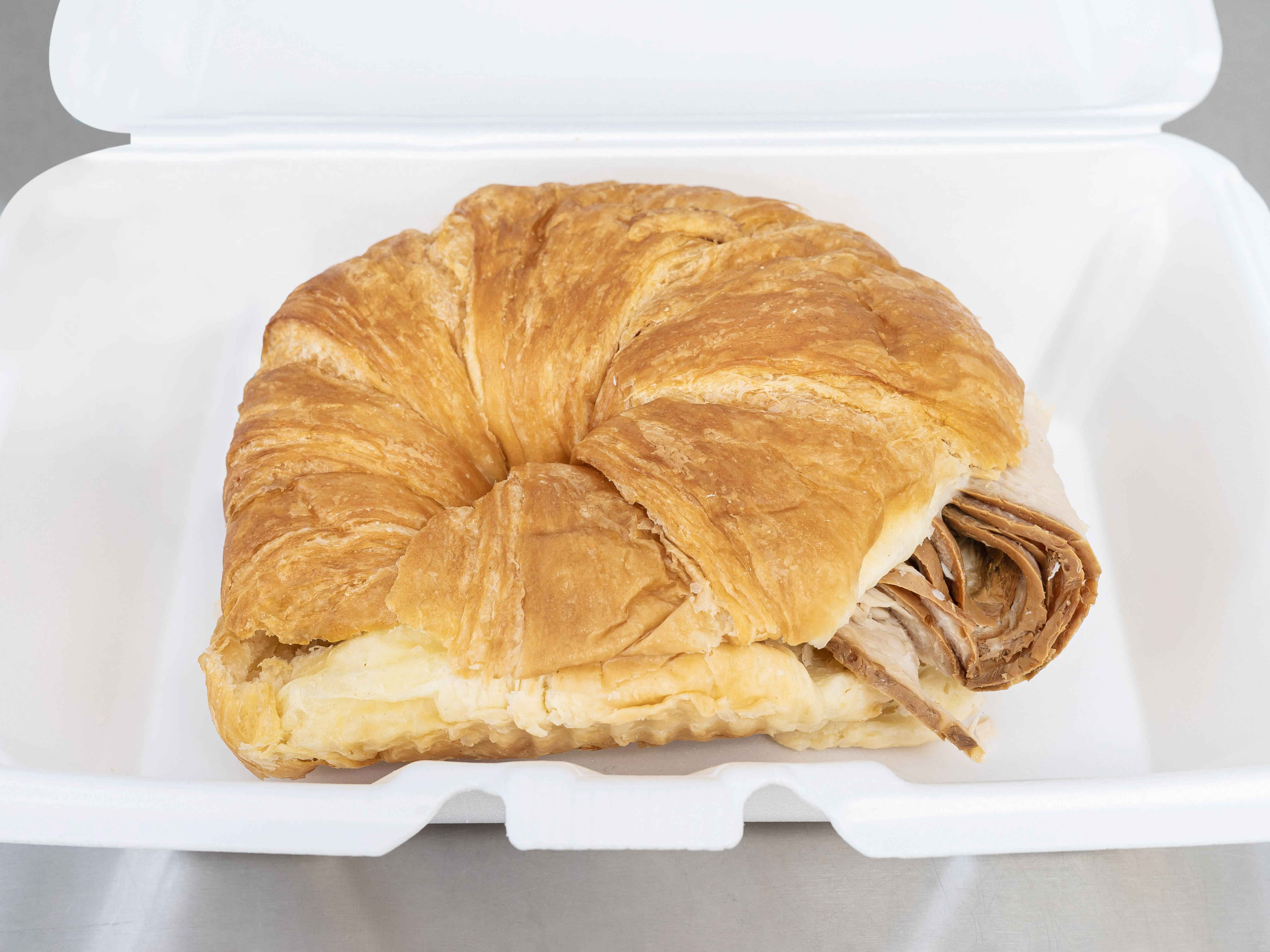 Order Turkey and Cheese Croissant food online from LPB Convenience Store store, Long Beach on bringmethat.com