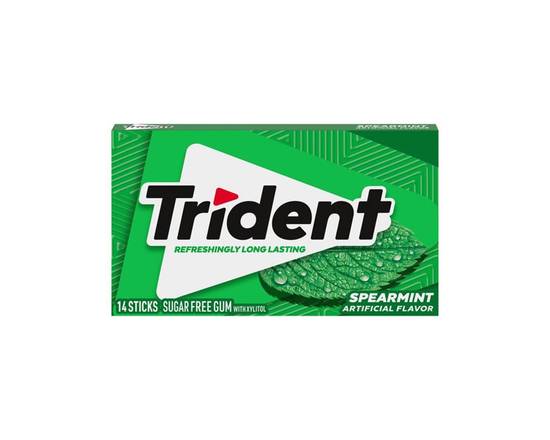 Order Trident Pocket Pack Spearmint 28ct food online from Rocket store, Rancho Cordova on bringmethat.com