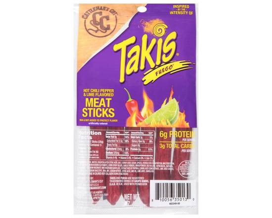 Order Oberto Takis Fuego Meat Stick 3oz food online from Rocket store, Inglewood on bringmethat.com