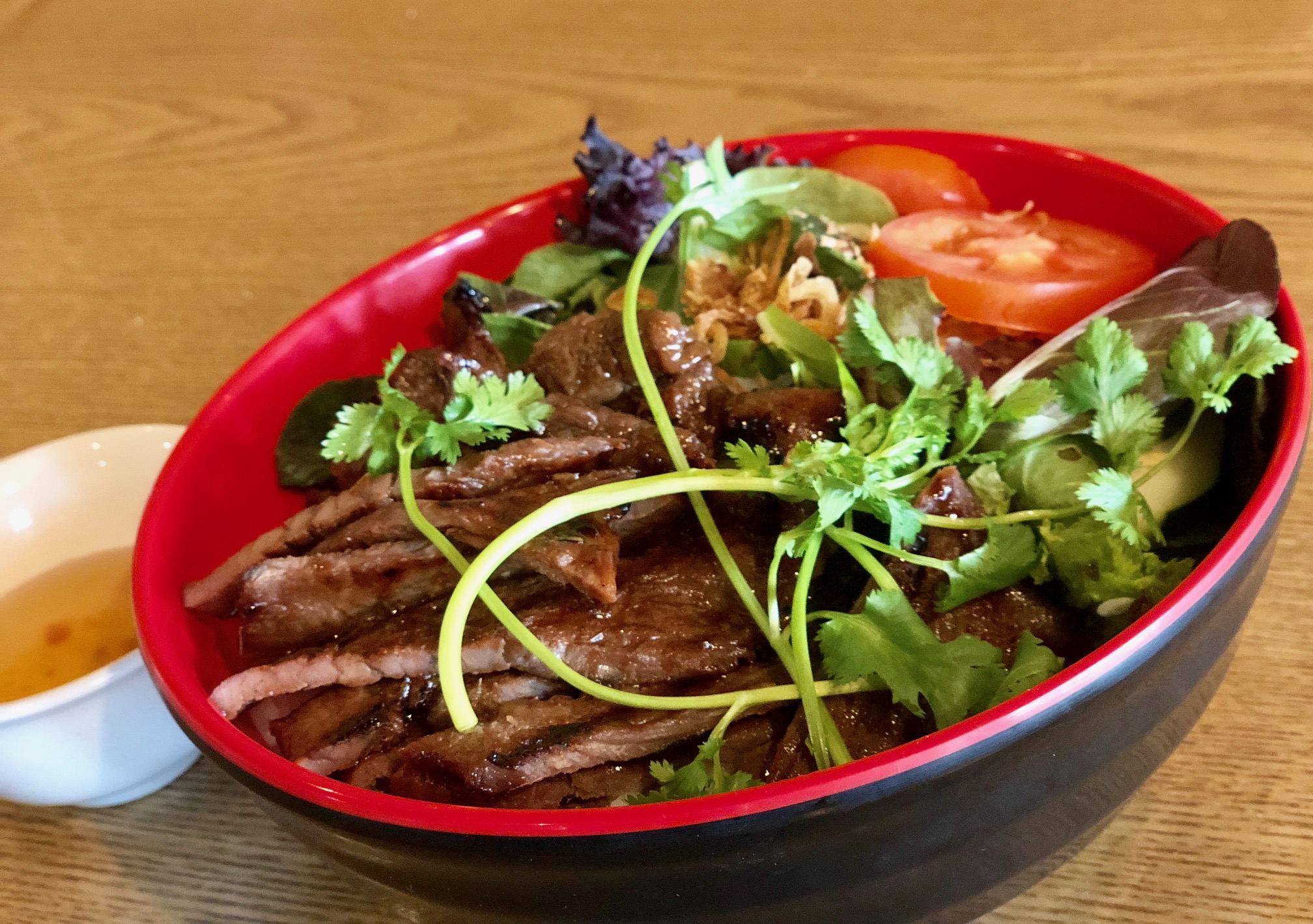 Order Beef Noodle Bowl food online from Zume Asian Cuisine store, Denver on bringmethat.com