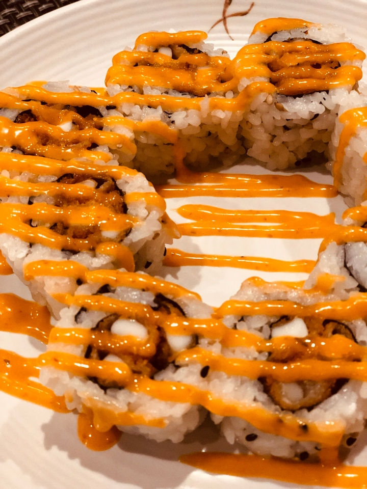 Order Spicy Calamari roll food online from Diva Thai Express store, Chicago on bringmethat.com