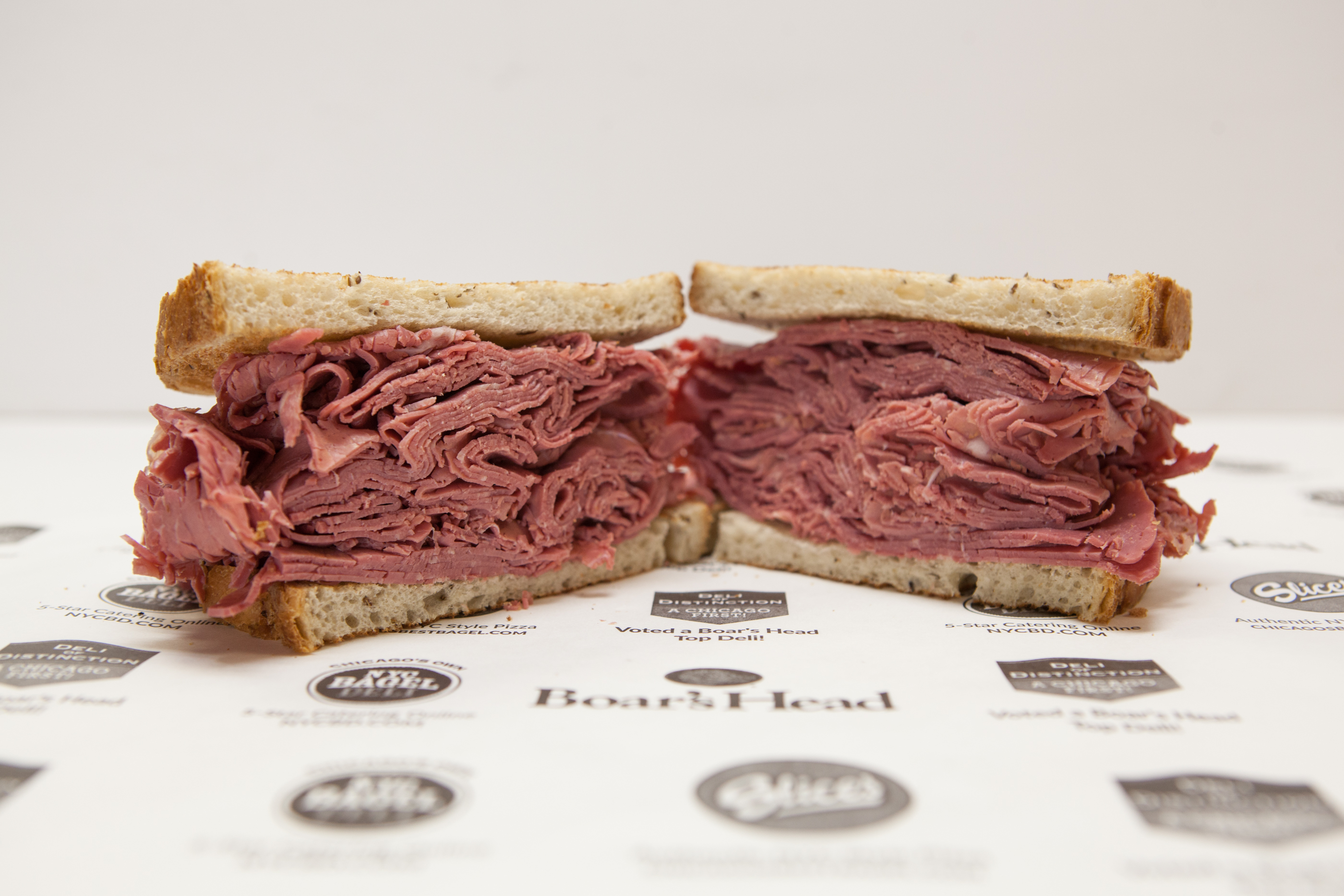 Order Corned Beef Sandwich food online from NYC Bagel Deli store, Chicago on bringmethat.com