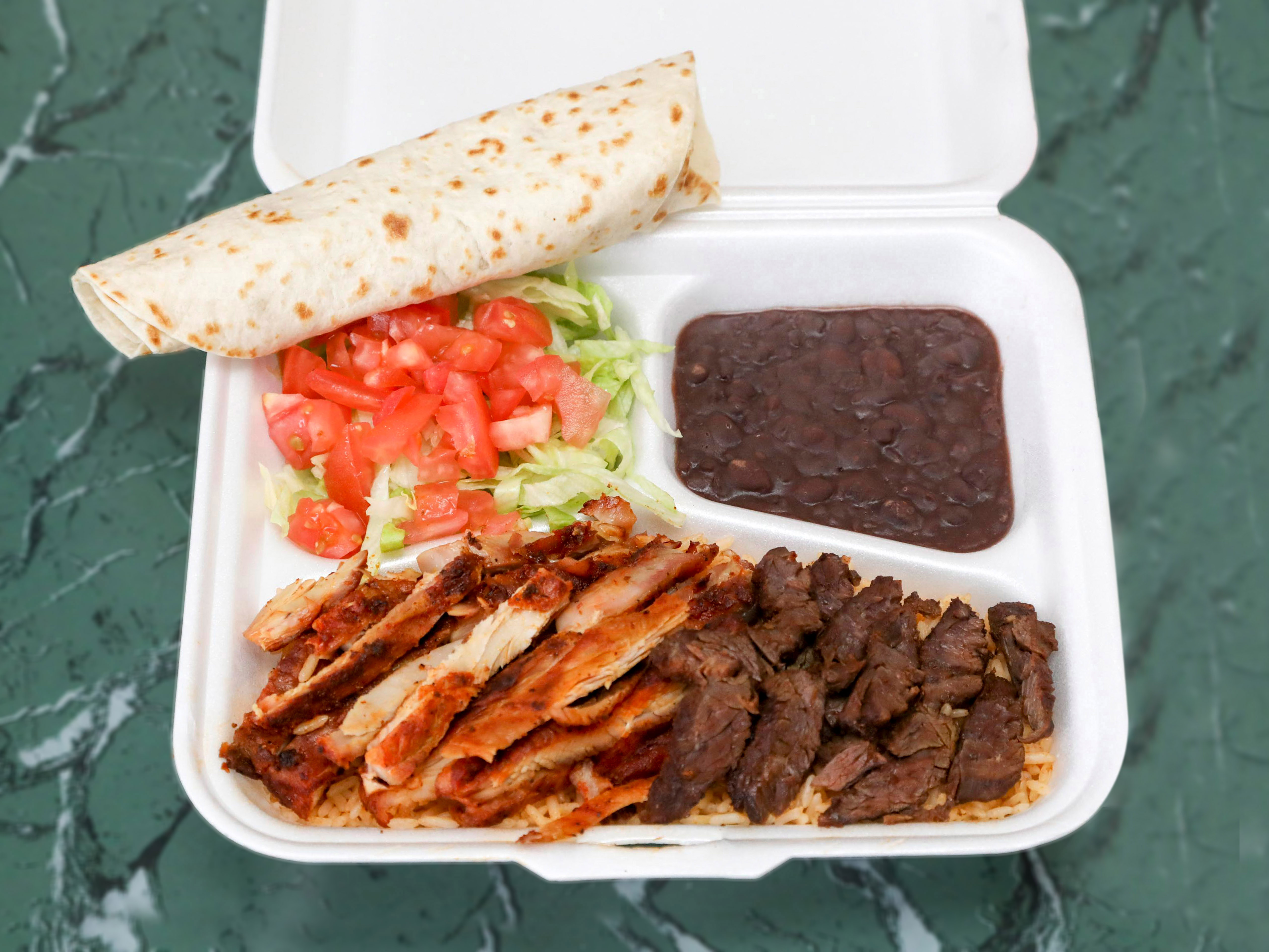 Order S10. Grilled Chicken and Steak Special food online from Yummy Taco store, Brooklyn on bringmethat.com