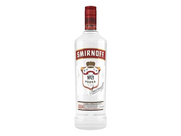 Order Smirnoff No. 21 Vodka - 1L Bottle food online from Josh Wines & Liquors Inc store, New York on bringmethat.com