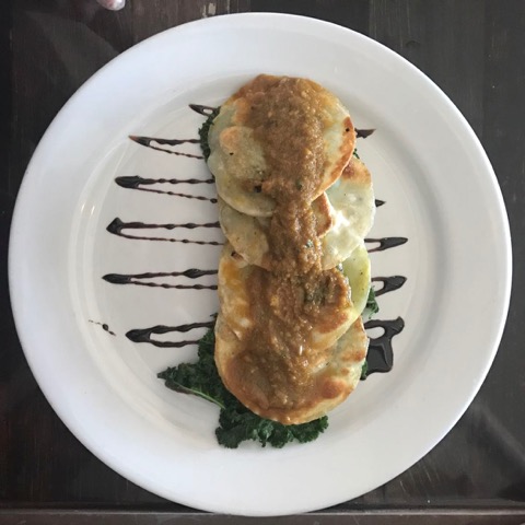 Order Potato and Broccoli Ravioli food online from Sage Plant Based Bistro & Brewery store, Agoura Hills on bringmethat.com