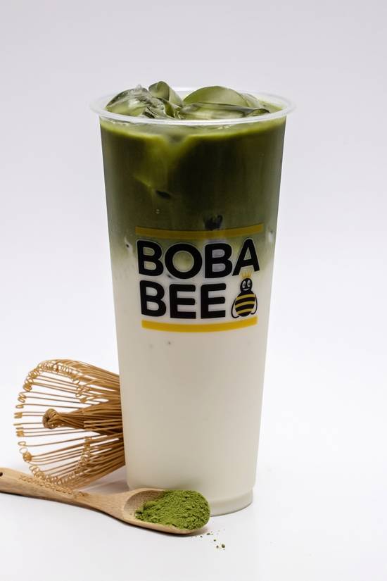 Order Matcha Milk Tea(Large) food online from Krak Boba store, Lake Forest on bringmethat.com