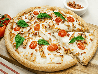 Order Alfredo Pomodoro Pizza - Personal 8'' food online from Sarpino's Pizzeria  store, Northbrook on bringmethat.com