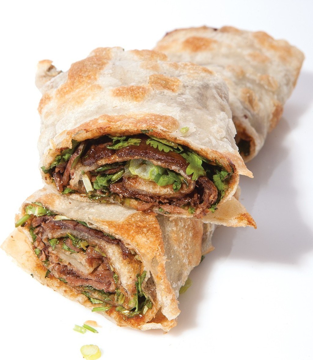 Order P1. Beef Roll Pancake food online from Northern Cafe store, Los Angeles on bringmethat.com