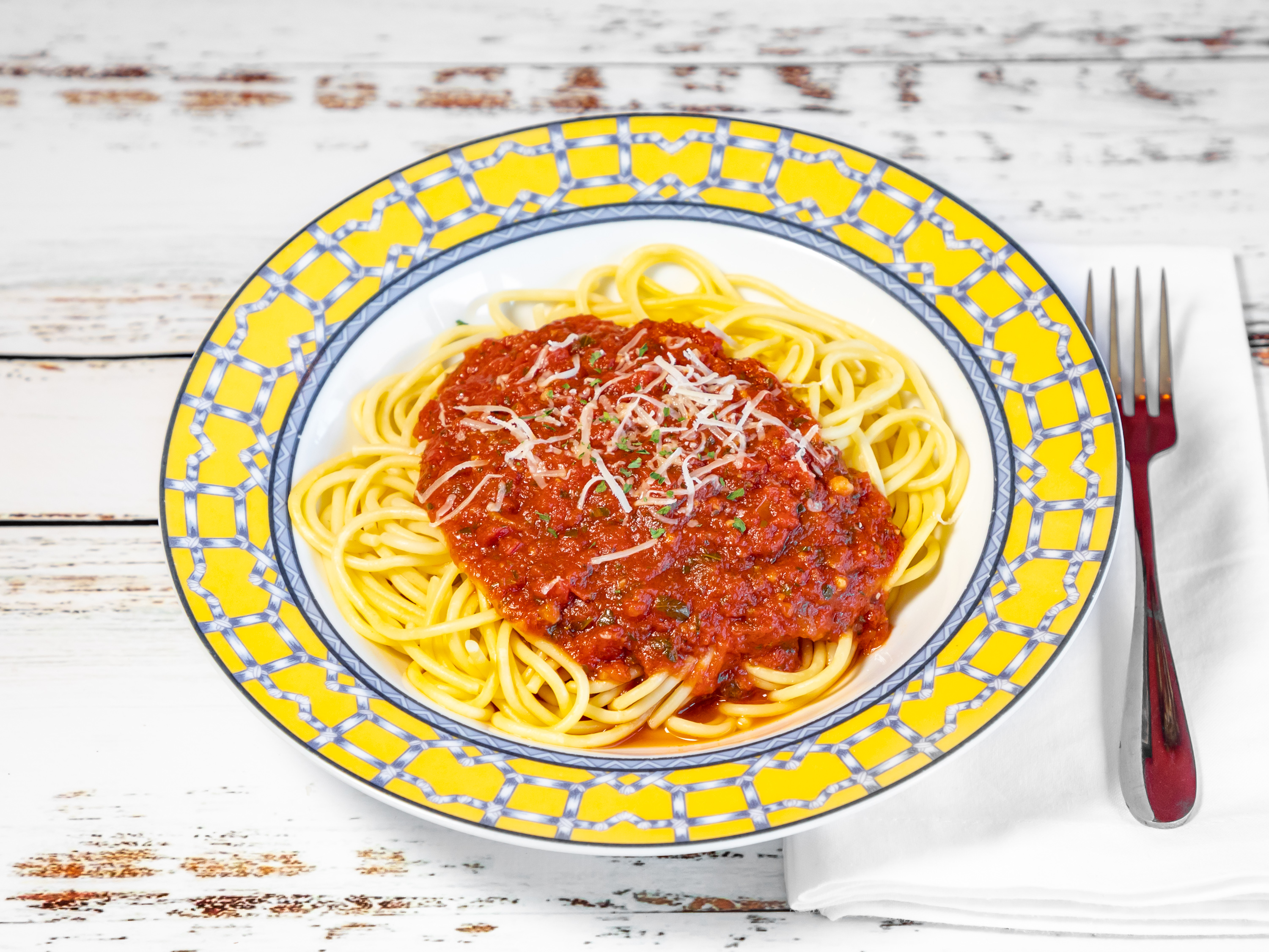 Order Spaghetti food online from Vito Italian Pizza store, Norco on bringmethat.com