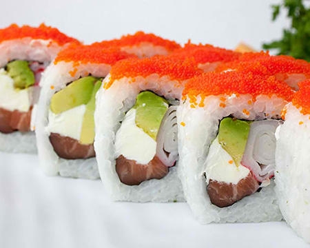 Order Manhattan Roll food online from Kumori Sushi & Teppanyaki store, San Antonio on bringmethat.com