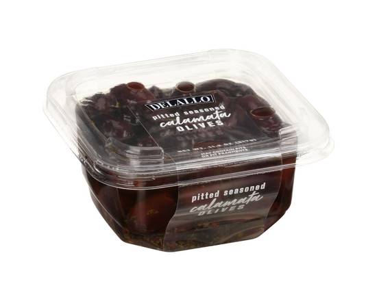 Order Delallo · Pitted Seasoned Olives Calamata (11.2 oz) food online from Safeway store, Concord on bringmethat.com