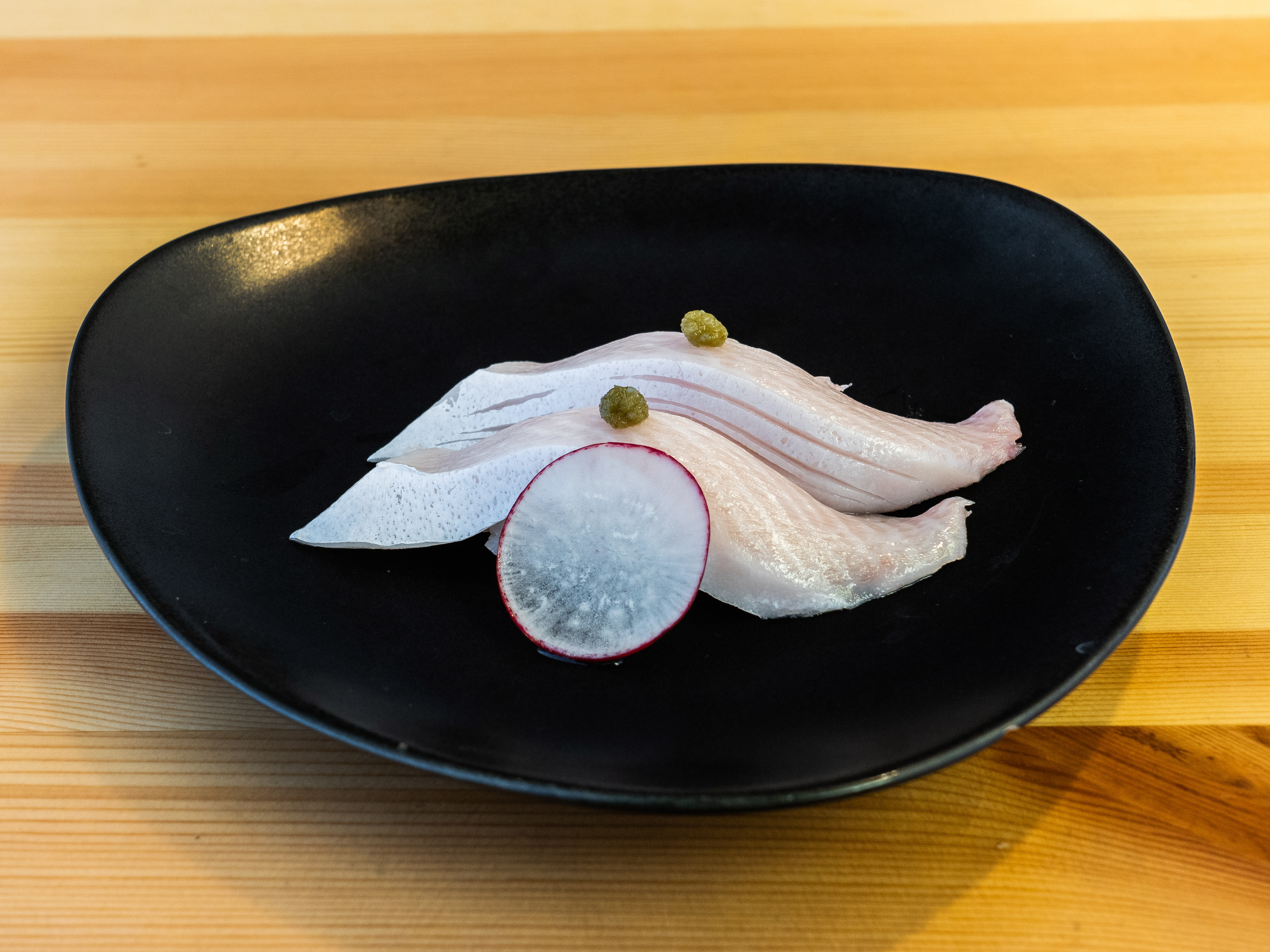 Order 34. Yellowtail Nigiri Sushi food online from Maki Yaki store, Dana Point on bringmethat.com