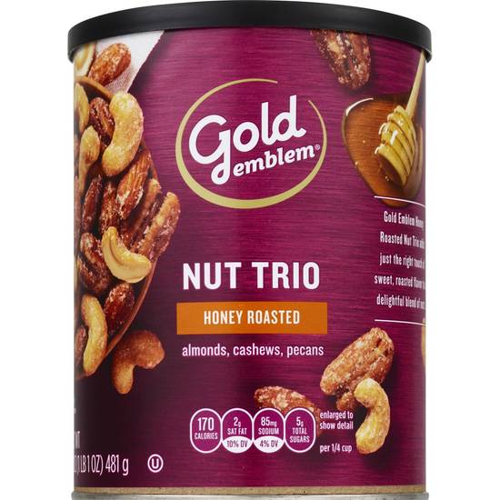Order Gold Emblem Honey Roasted Nut Trio, 17 OZ food online from Cvs store, LANETT on bringmethat.com