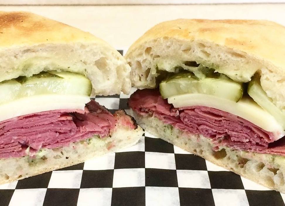 Order Pastrami Pesto Panini food online from Sequoia On The Go store, Bakersfield on bringmethat.com