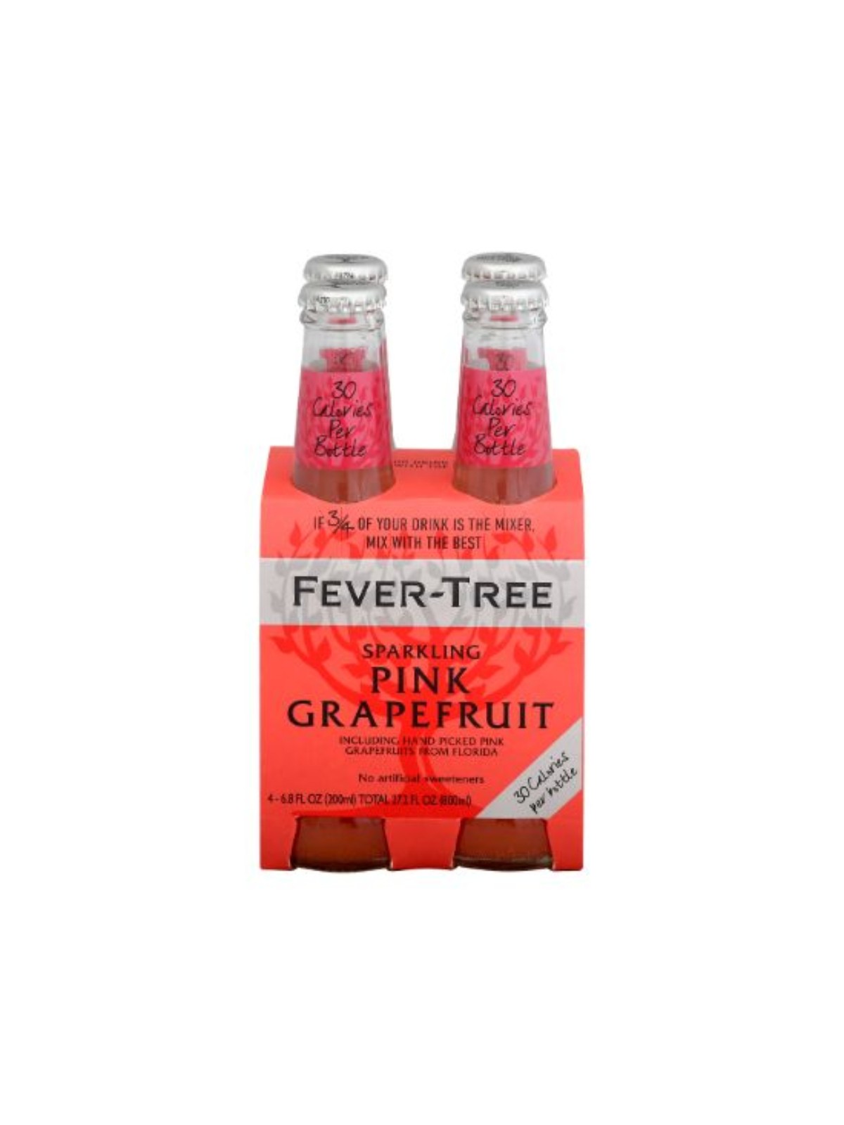 Order Fever Tree Sparkling Pink Grapefruit Soda (6.8 oz x 4-pack) food online from Stock-Up Mart store, Minneapolis on bringmethat.com