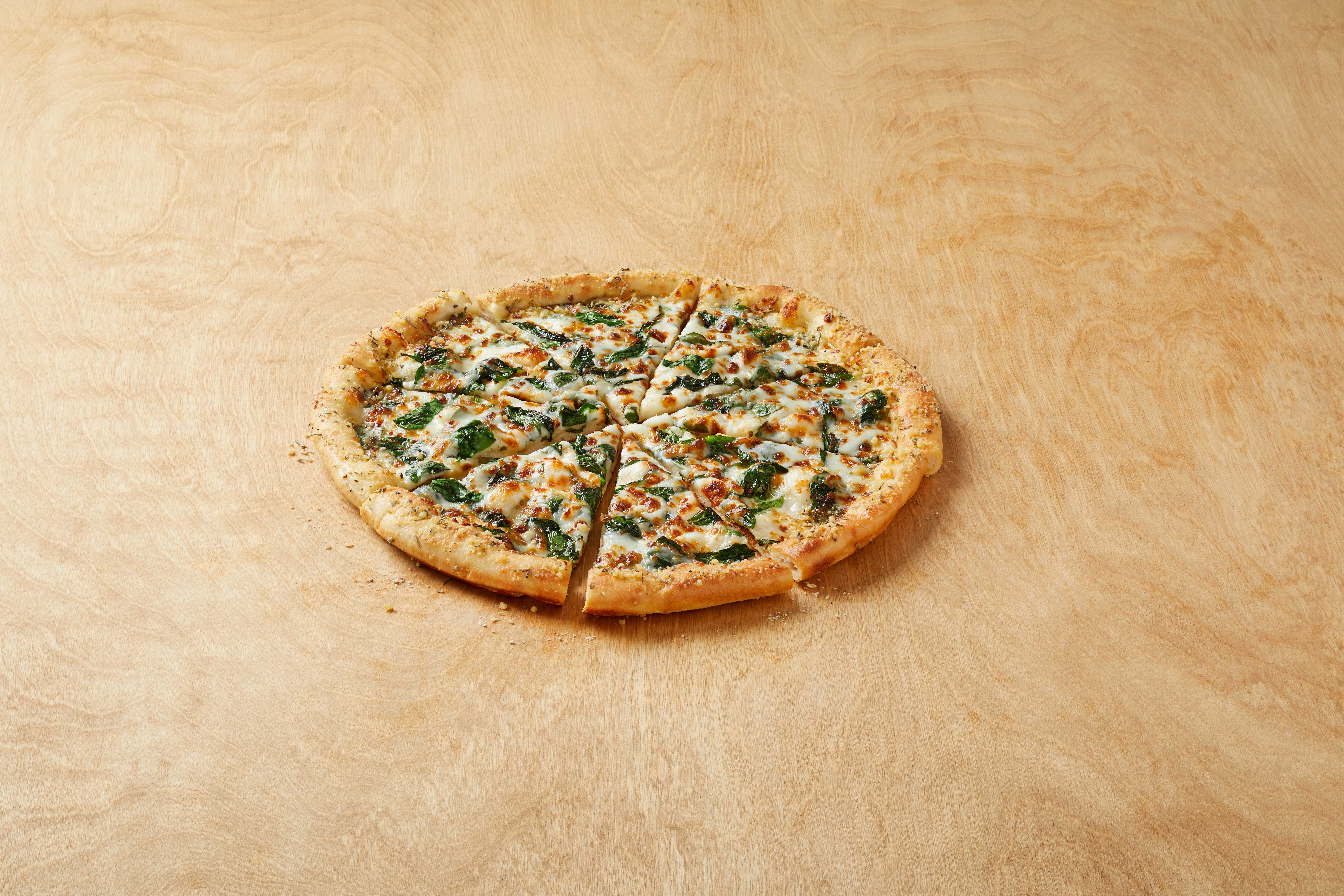Order Spinach Alfredo Pizza food online from Pizza Inn store, Mesquite on bringmethat.com