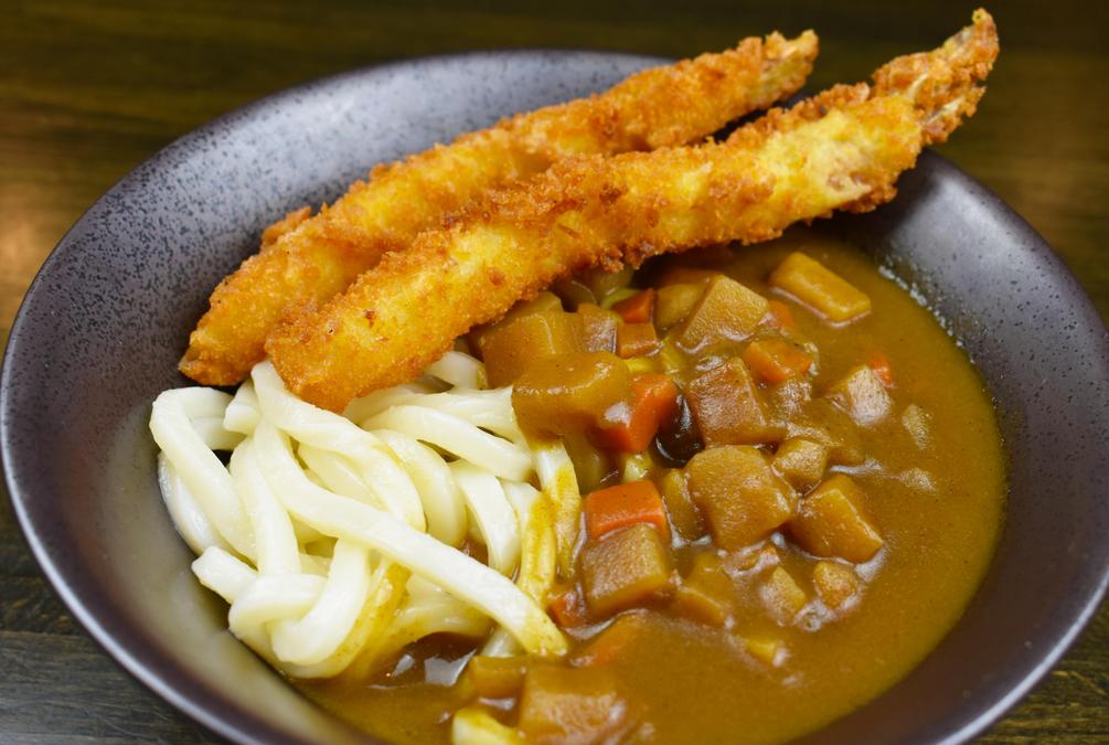 Order Shrimp Tempura Curry Udon food online from Akaya Sushi, Izakaya & Ramen store, Richardson on bringmethat.com