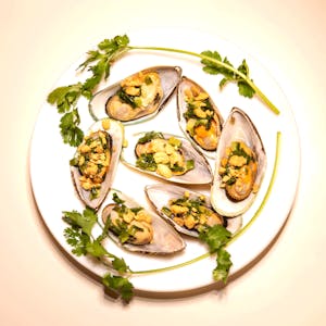 Order A16. Ginger Green Mussels with Basil food online from Cyclo Vietnamese Cuisine store, Chandler on bringmethat.com