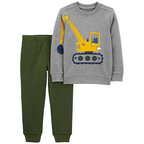 Order carter's® Newborn 2-Piece Construction Hoodie and Jogger Set food online from Bed Bath & Beyond store, Lancaster on bringmethat.com