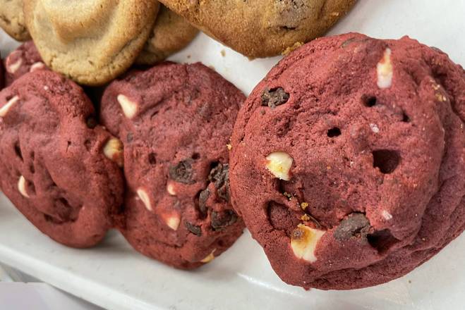 Order Red Velvet Cookie  food online from Aroma D'cafe store, Oradell on bringmethat.com