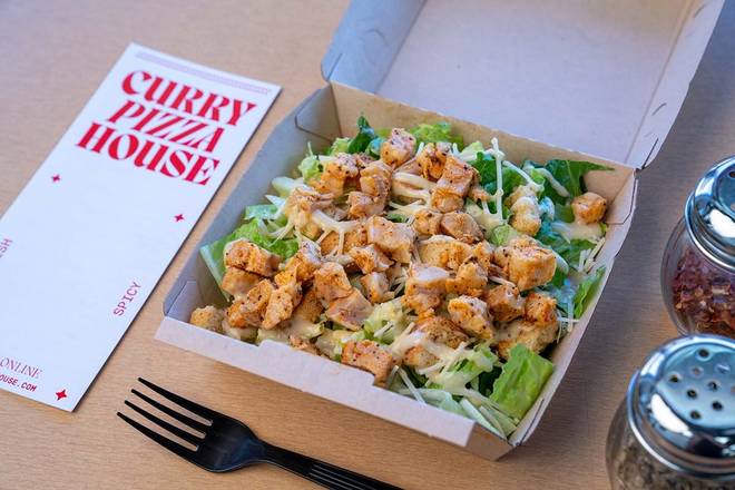 Order Spicy Chicken Caesar Salad food online from Curry Pizza House store, Milpitas on bringmethat.com