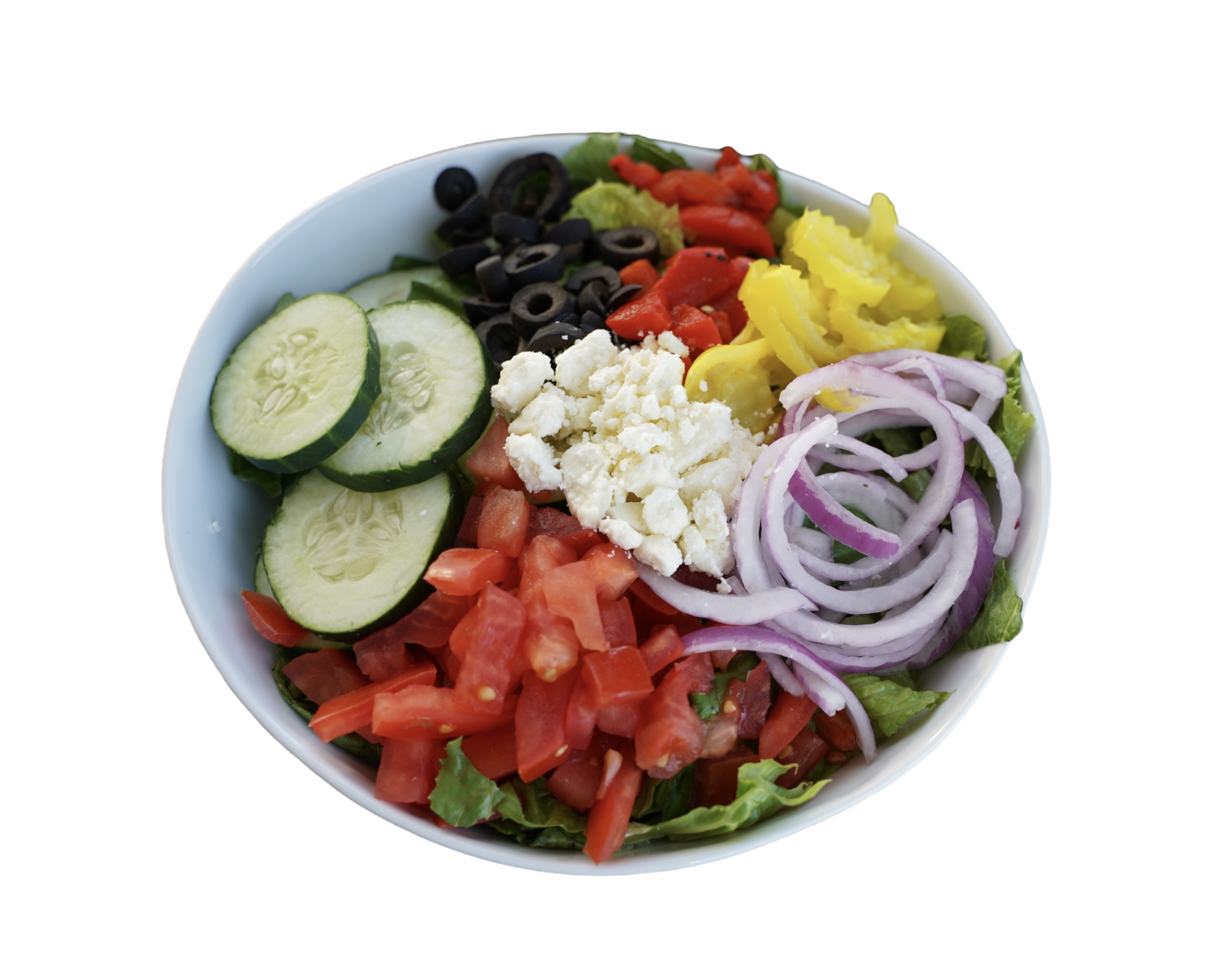 Order B’s Mediterranean Salad food online from B Fresh Kitchen store, Atlanta on bringmethat.com