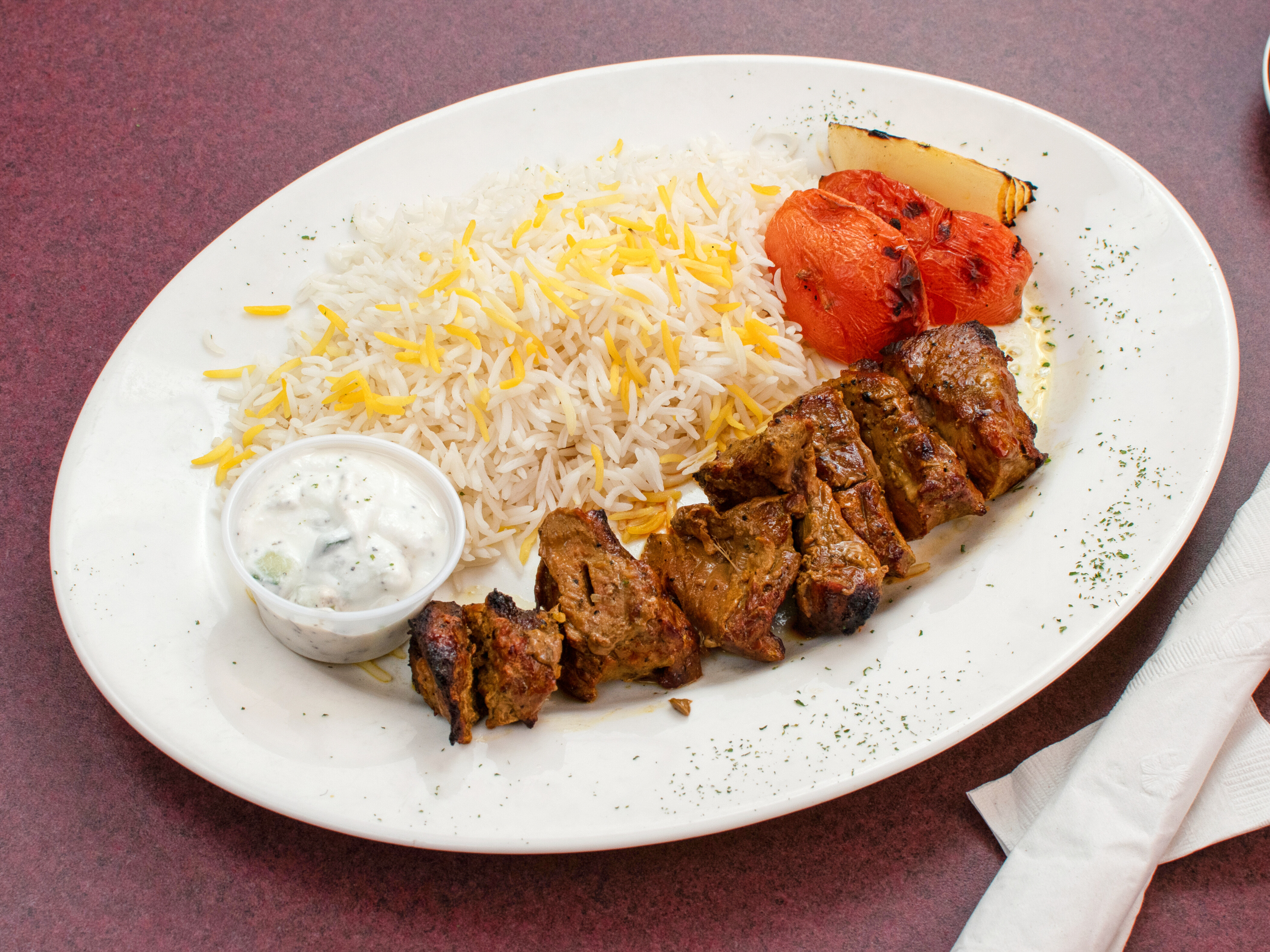 Order Kabob de Barg food online from Alfredo's Mediterranean Grille and Steakhouse store, Charles Town on bringmethat.com