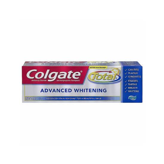 Order Colgate Advanced Whitening Toothpaste 4oz food online from Pink Dot Logan Heights store, San Diego on bringmethat.com
