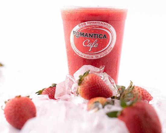 Order Strawberry Smoothie food online from Romantica Cafe store, Dearborn on bringmethat.com
