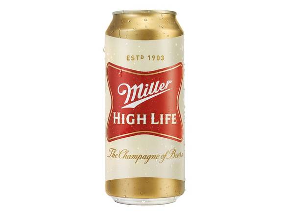 Order Miller High Life American Lager Beer - 12x 16oz Cans food online from Jenny Liquors store, Mt Prospect on bringmethat.com