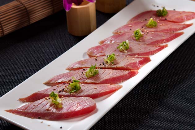 Order 3. Seared Tuna food online from Crazy Rock'n Sushi store, Irvine on bringmethat.com
