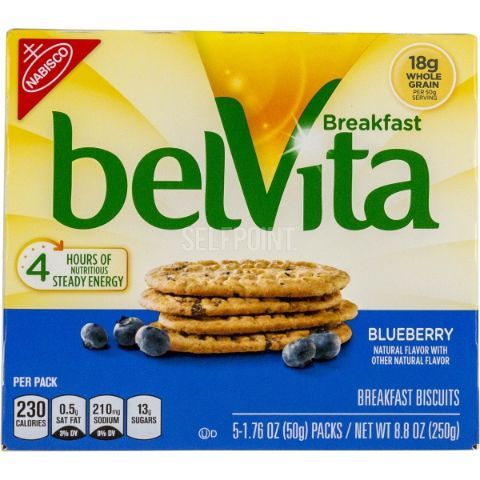 Order BelVita Blueberry Biscuit 5ct food online from Aplus store, Rochester on bringmethat.com