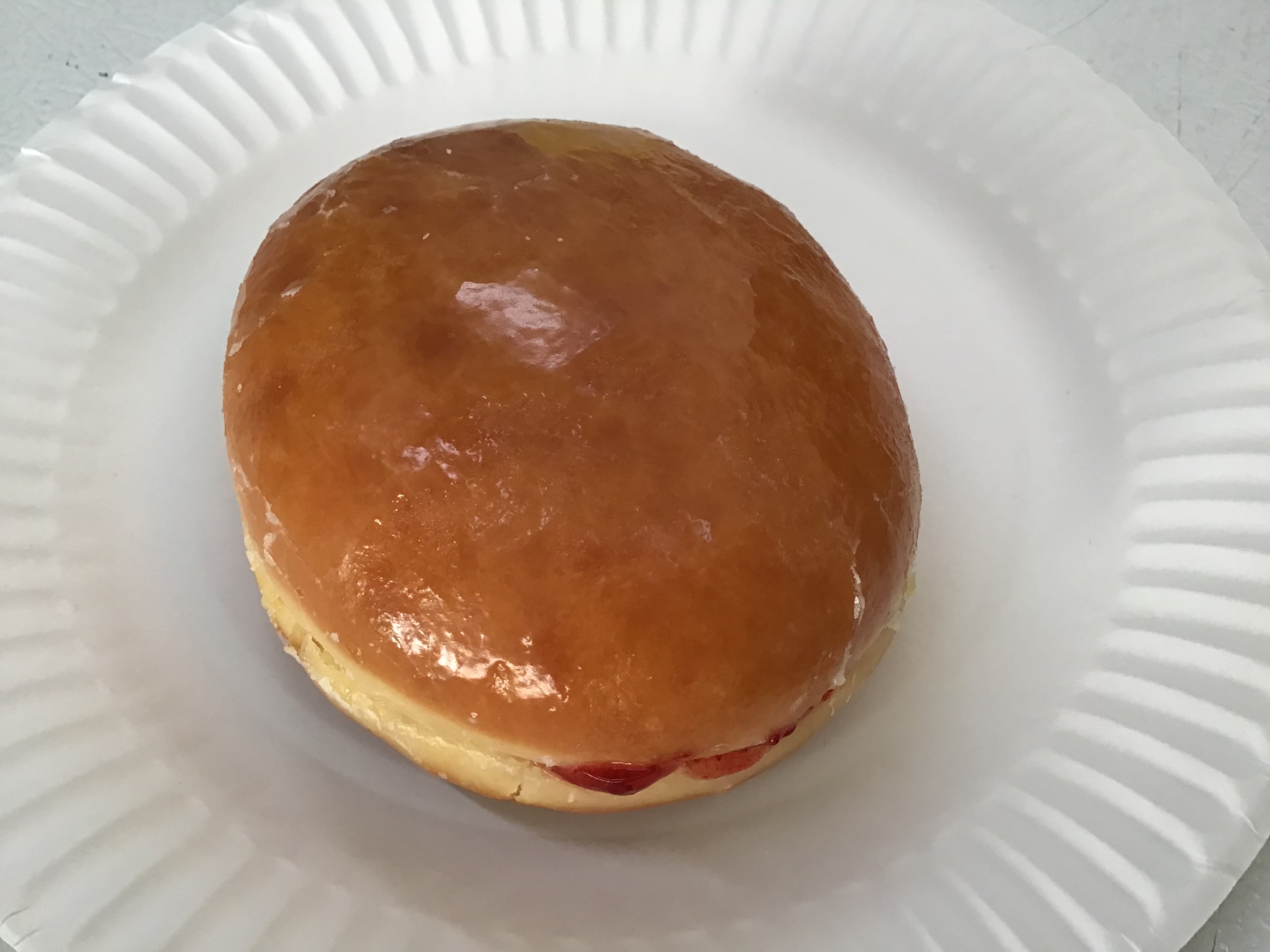 Order Jelly with Raspberry Filling Donut food online from Donut Basket store, Modesto on bringmethat.com