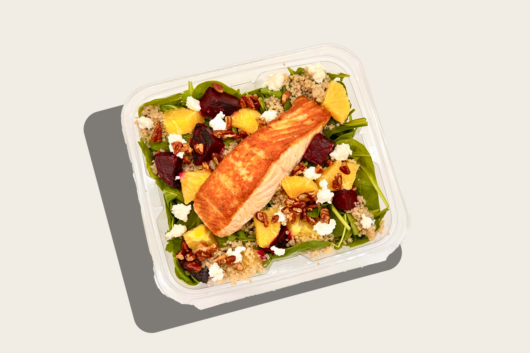 Order Winter Salad with Salmon   food online from Proper Food store, New York on bringmethat.com