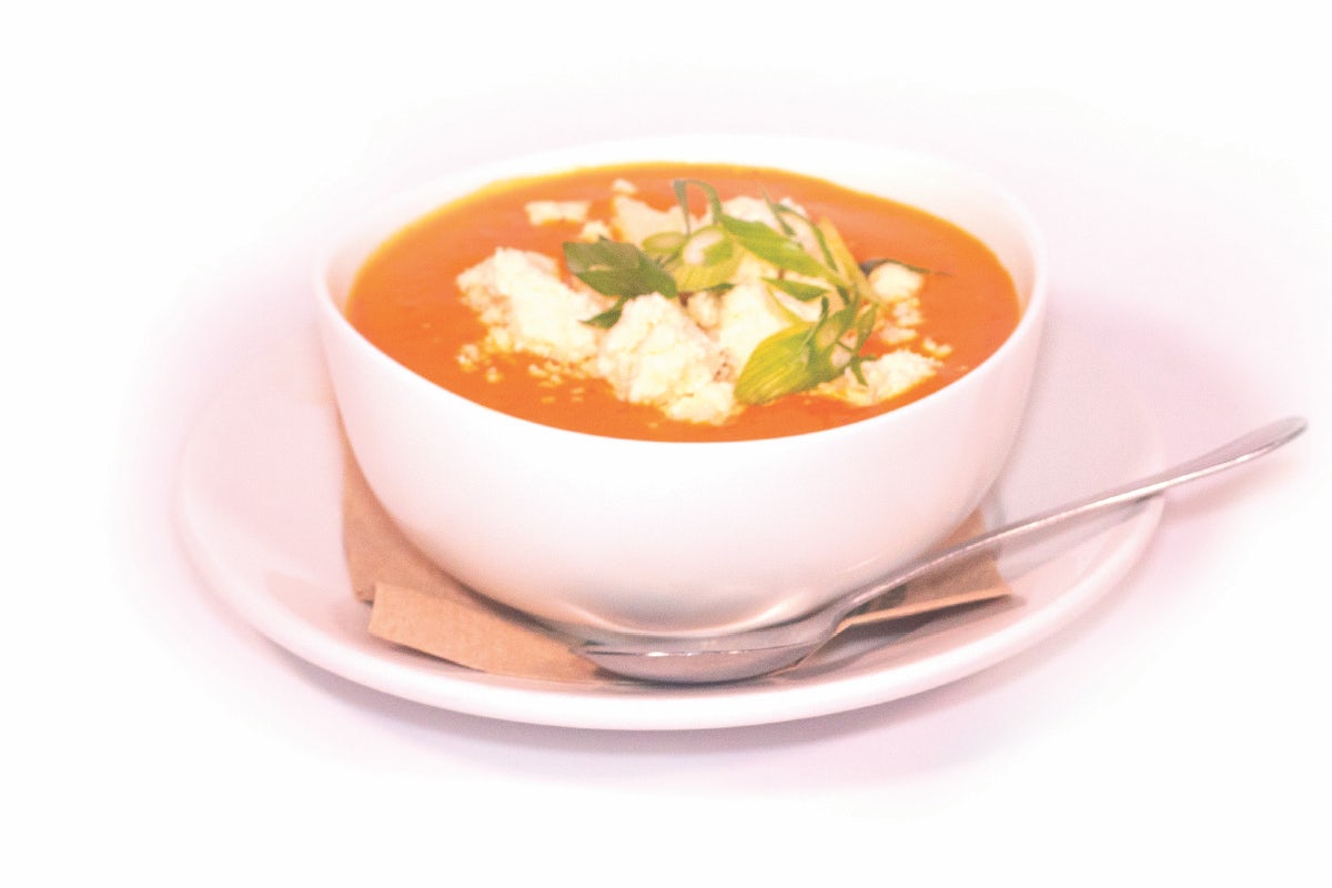 Order Roasted Red Pepper Gouda Bisque {VT} food online from Hopcat store, Kalamazoo on bringmethat.com