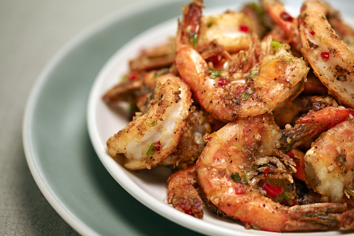 Order Fried Shrimp with Salt and Pepper food online from Spice Workshop store, Centereach on bringmethat.com
