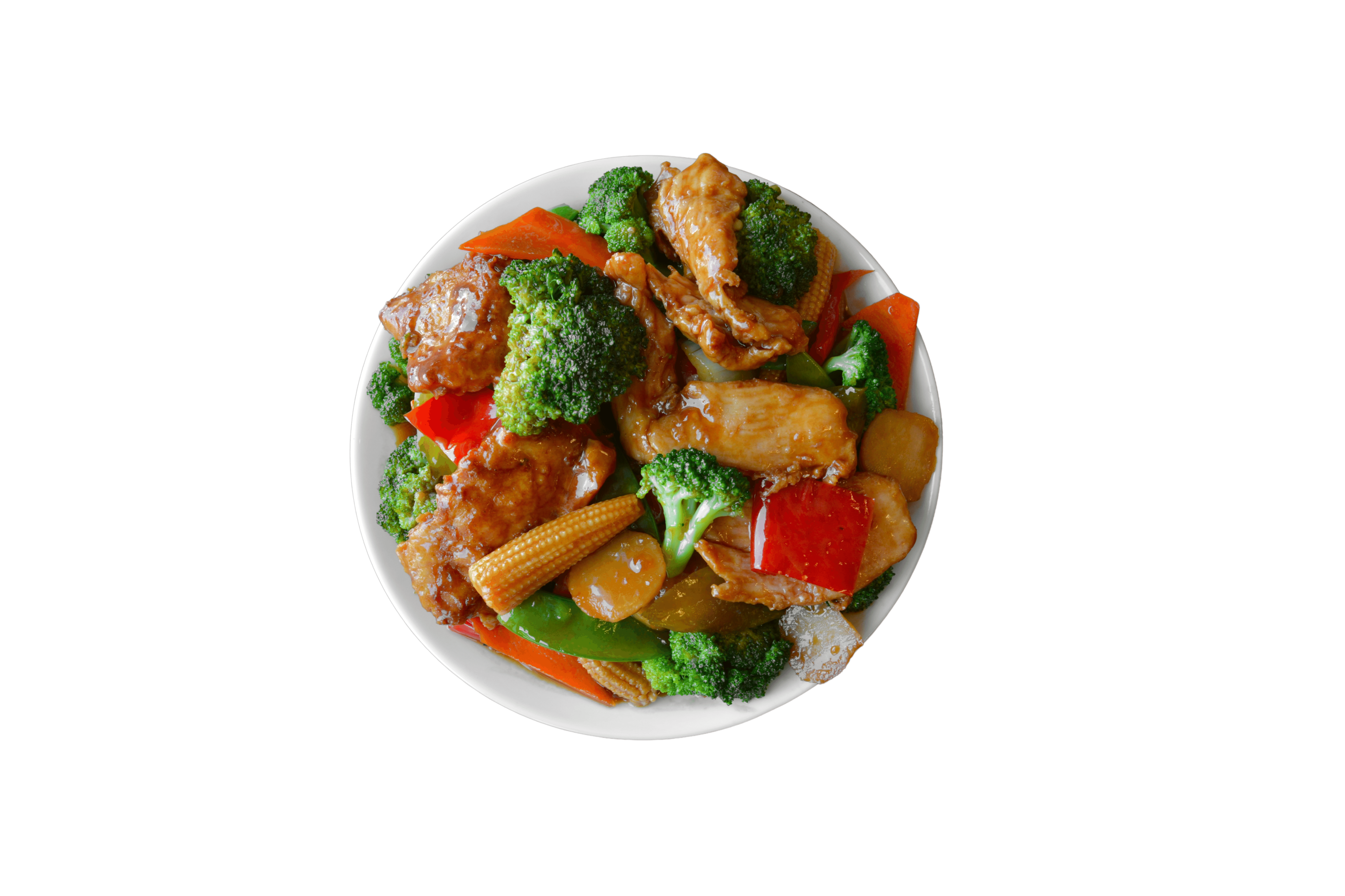 Order Chicken with Mixed Vegetables food online from Halal China Kitchen Plus store, Jamaica on bringmethat.com