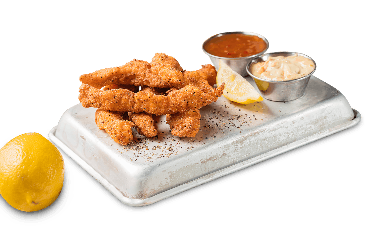 Order Catfish Fingers Appetizer food online from Famous Dave's store, Fresno on bringmethat.com