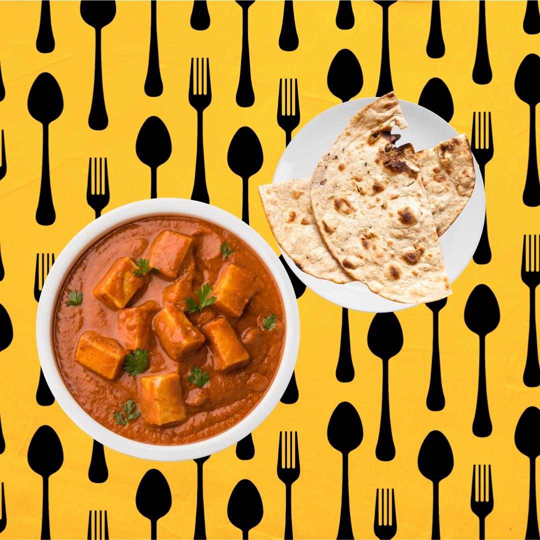 Order Tikka Masala Cottage Cheese + Tandoori Roti food online from Curry Spoon store, Milton on bringmethat.com