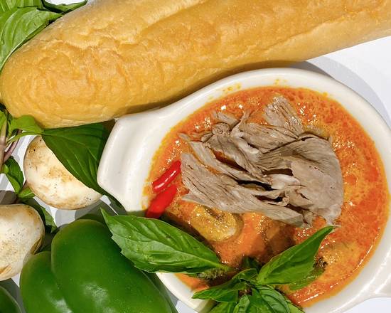Order Red Curry Beef Banh Mi food online from Saigon Banh Mi store, Newark on bringmethat.com