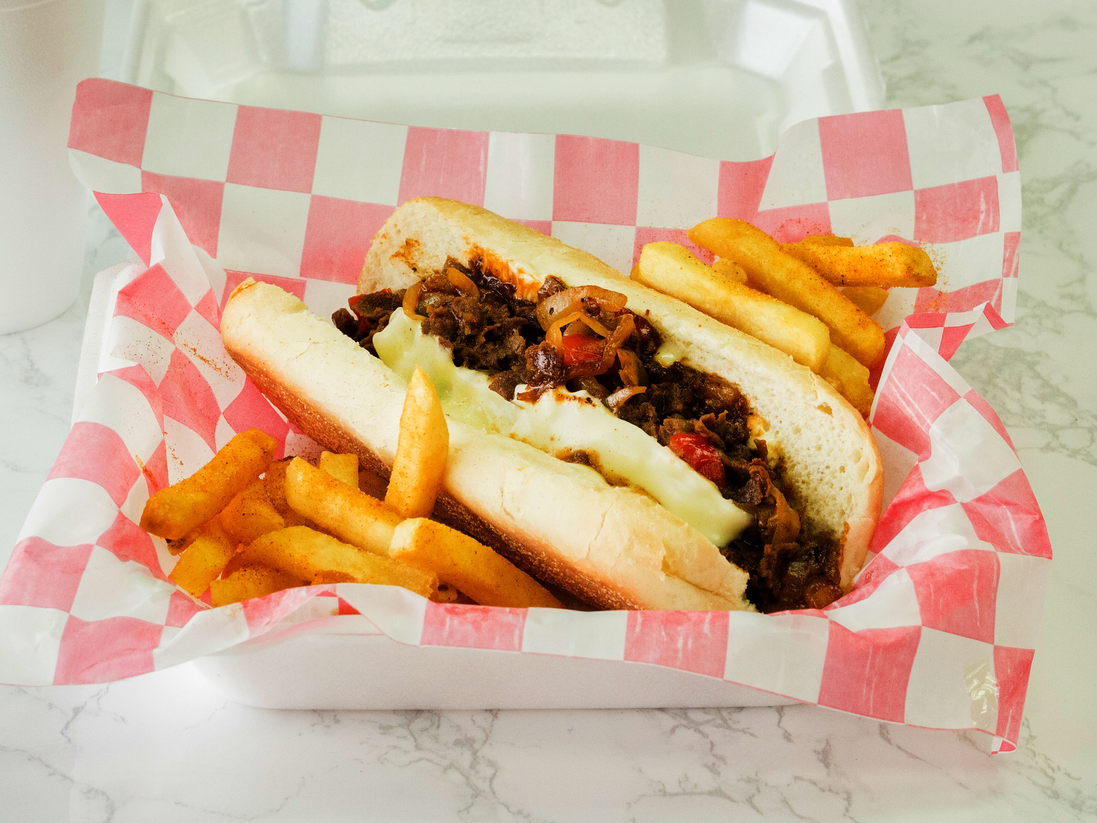 Order Philly Cheese Meal food online from Nitas Kitchen store, Fayetteville on bringmethat.com