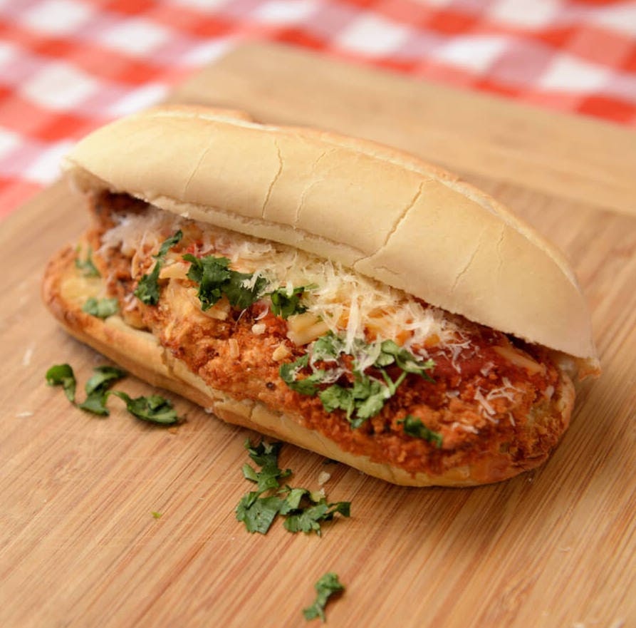 Order Chicken Parmesan Sandwich - Sandwich food online from Sabrossa Pizza store, Los Angeles on bringmethat.com