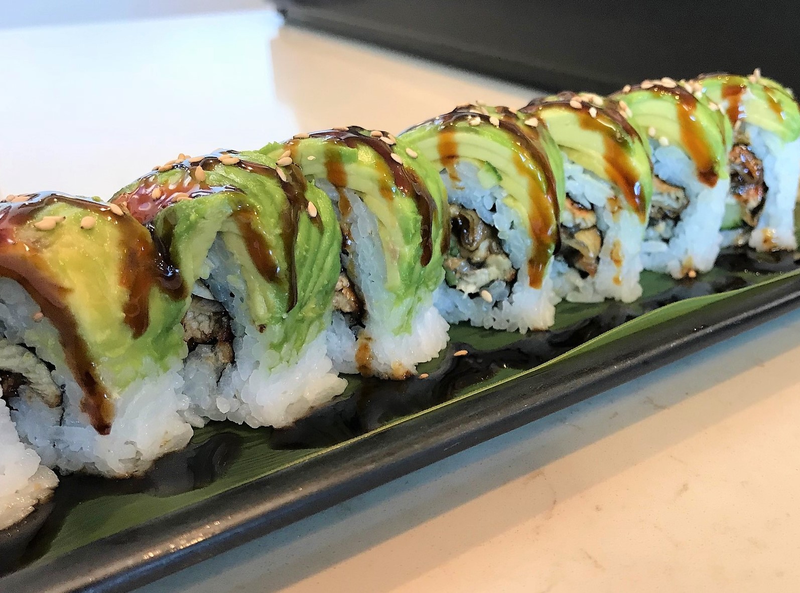 Order Caterpillar Roll food online from Sushi Land store, Hacienda Heights on bringmethat.com