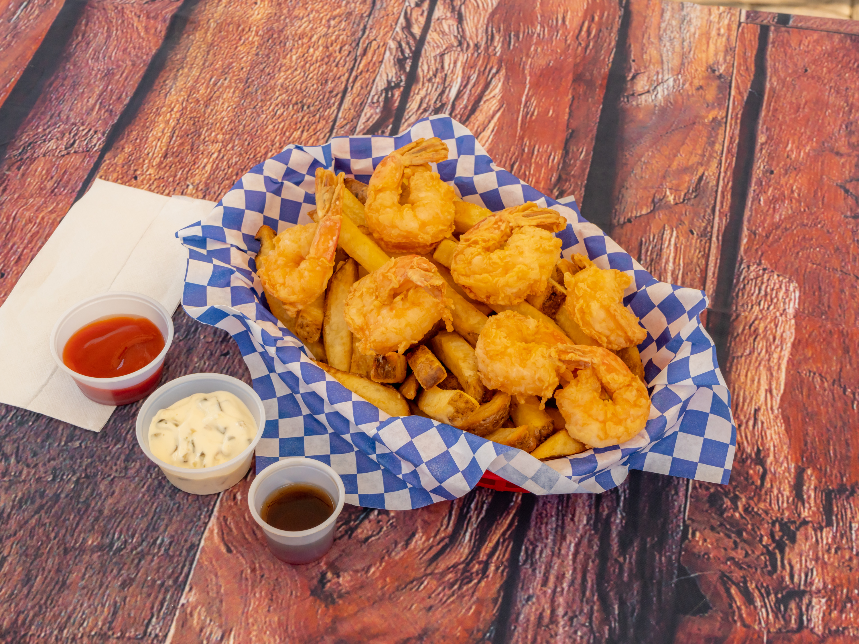 Order Shrimp & Chips food online from The Codmother Fish & Chips store, San Francisco on bringmethat.com