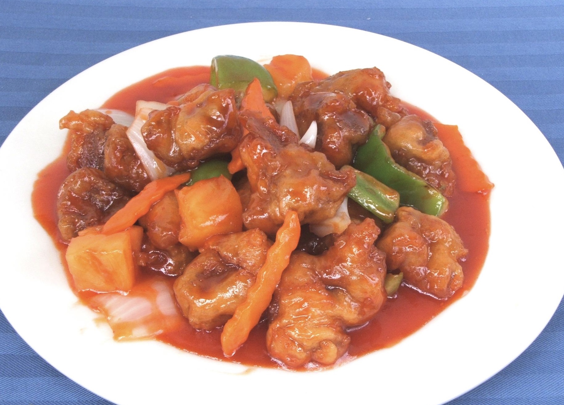 Order 52. Sweet and Sour Pork food online from First Chinese Express store, Lemon Grove on bringmethat.com