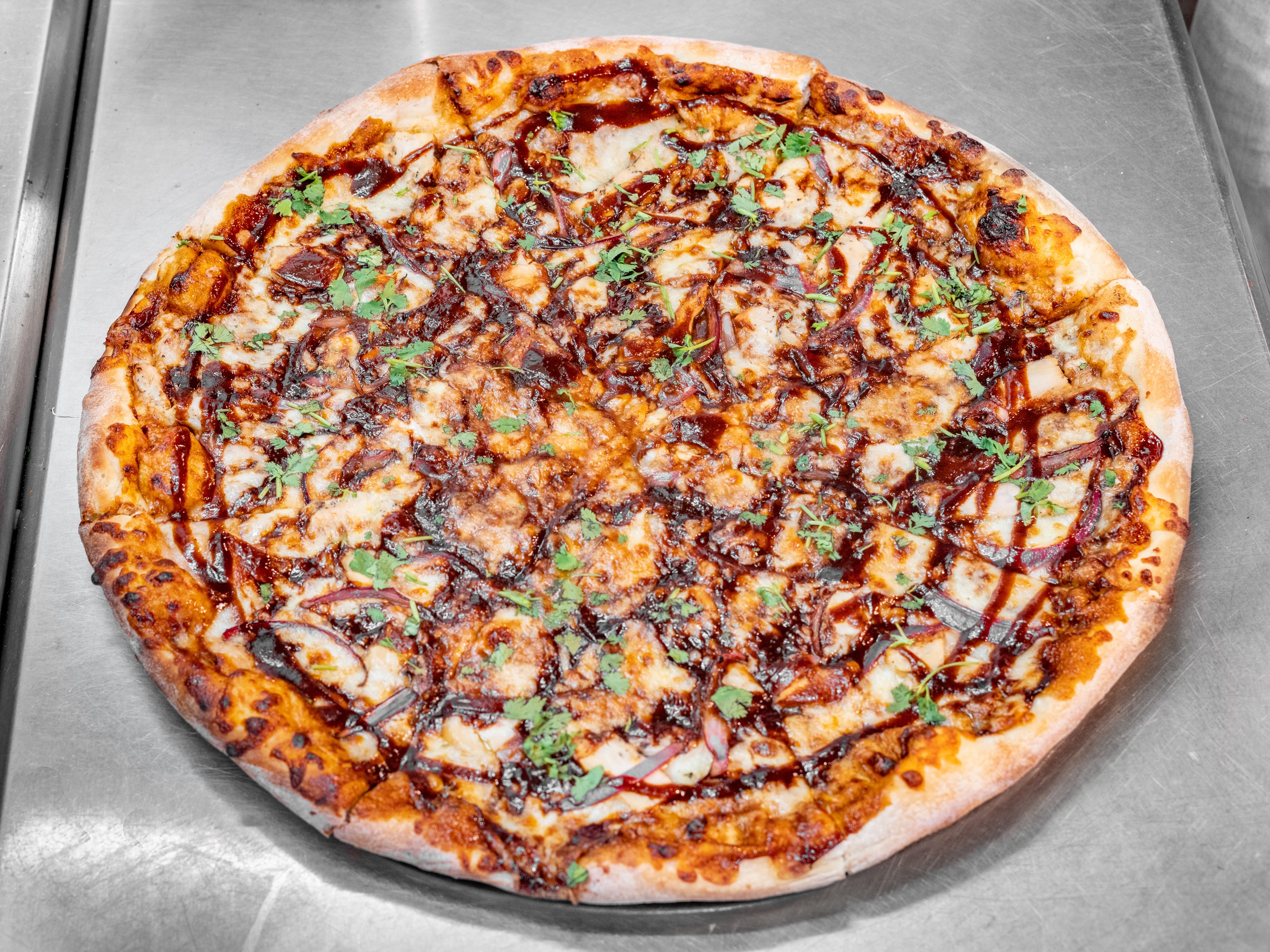 Order BBQ Chicken Pizza food online from Tony's Pizza store, Whittier on bringmethat.com